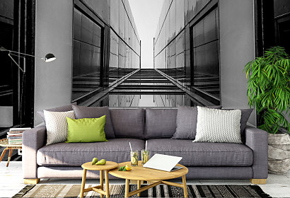 3d Tapeta Black White Space 1034